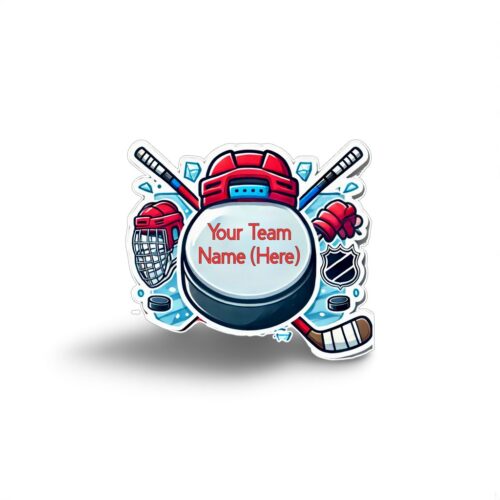 🏒 Custom Hockey Team Sticker
