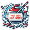 Custom Curling Club Sticker