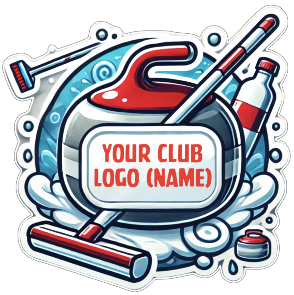 Custom Curling Club Sticker