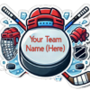 🏒 Custom Hockey Team Sticker