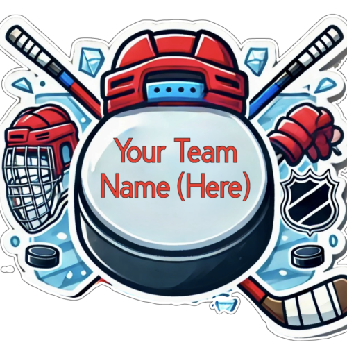 🏒 Custom Hockey Team Sticker