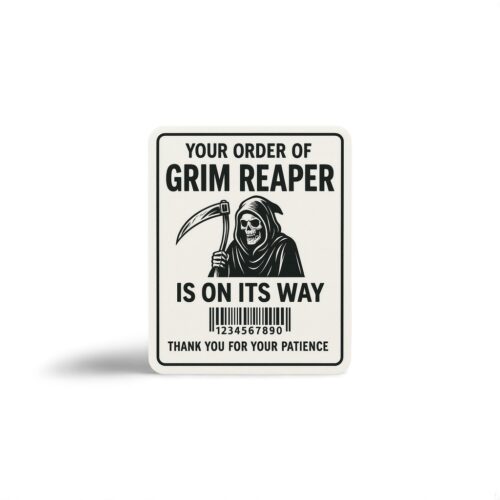Grim Reaper Sticker - Prank