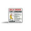 Tiny Condoms Sticker - Prank
