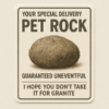 Pet Rock Delivery Sticker - Prank
