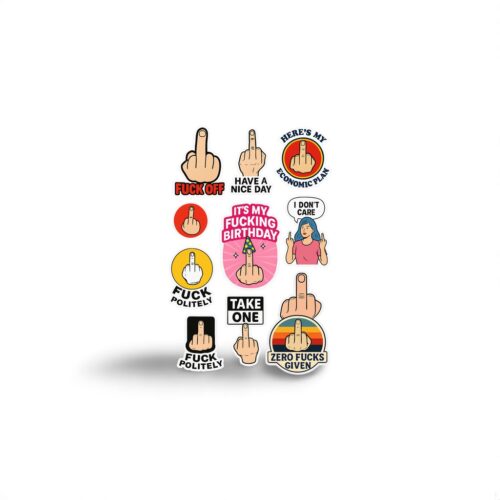The Middle Finger Collection: Sticker for Every Occasion