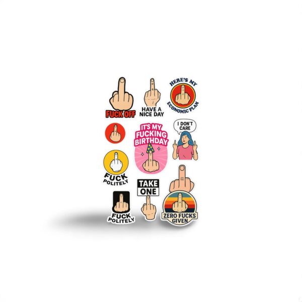 The Middle Finger Collection: Sticker for Every Occasion