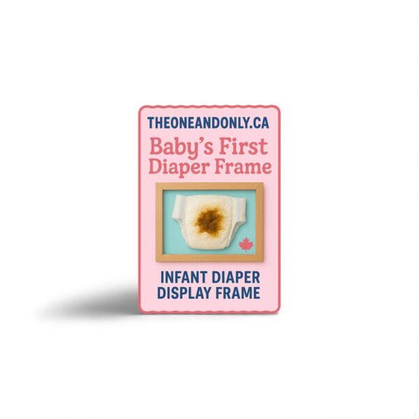 Baby’s First Diaper Frame Sticker - Prank