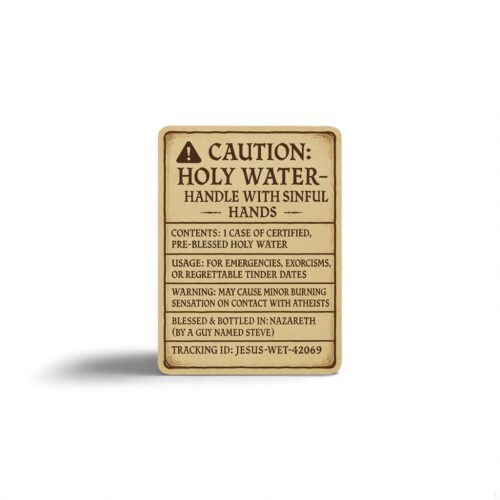 Holy Water - Sticker Prank