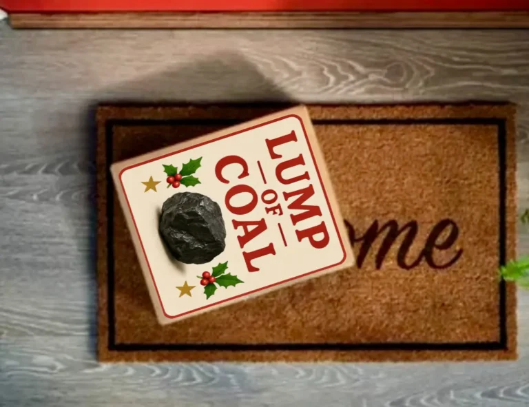 Lump of Coal prank gift box – funny Christmas gag gift for the naughty list | TheOneAndOnly.ca