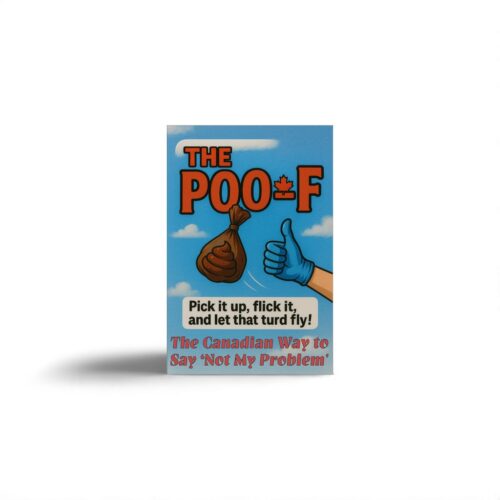 The Poo🇨🇦F - Flickable Dog Turd Sticker - Prank