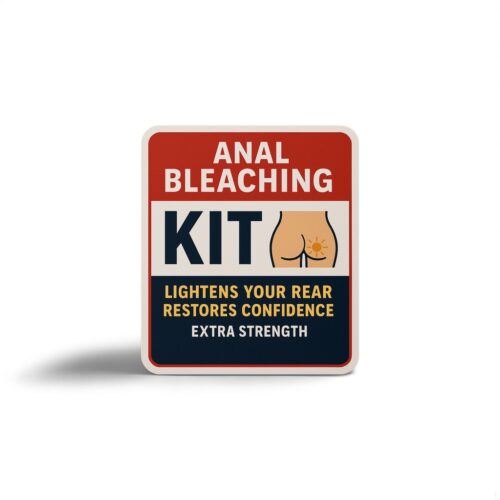 Anal Bleaching Kit Sticker - Prank