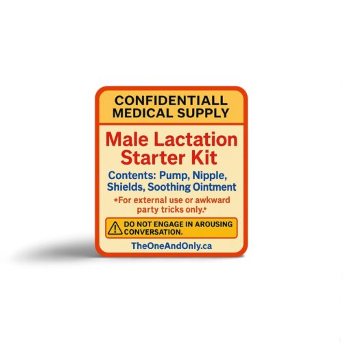 Male Lactation Starter Kit Sticker - Prank