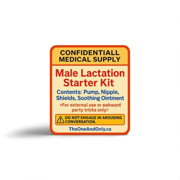 Male Lactation Starter Kit Sticker - Prank