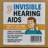 Invisible Hearing Aids Prank Label – Funny Gag Gift Canada Invisible Hearing Aids Prank Package Label – Funny gag gift design from TheOneAndOnly.ca, Canada’s prank mail and gag gift shop.