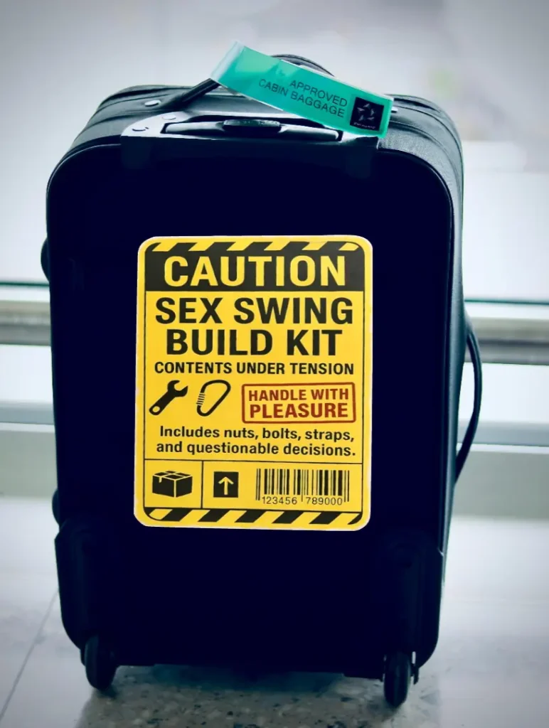 Sex Swing Luggage Prank