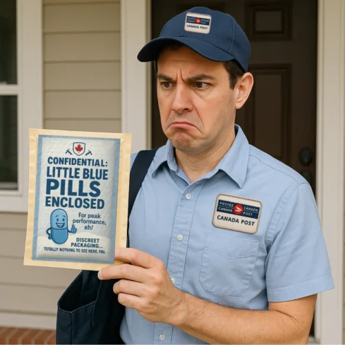 Little Blue Pills prank mail . Gag Gift from theoneandonly.ca