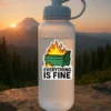 Funny novelty drinkware with a humorous design — prank gift mug or water bottle from TheOneAndOnly.ca