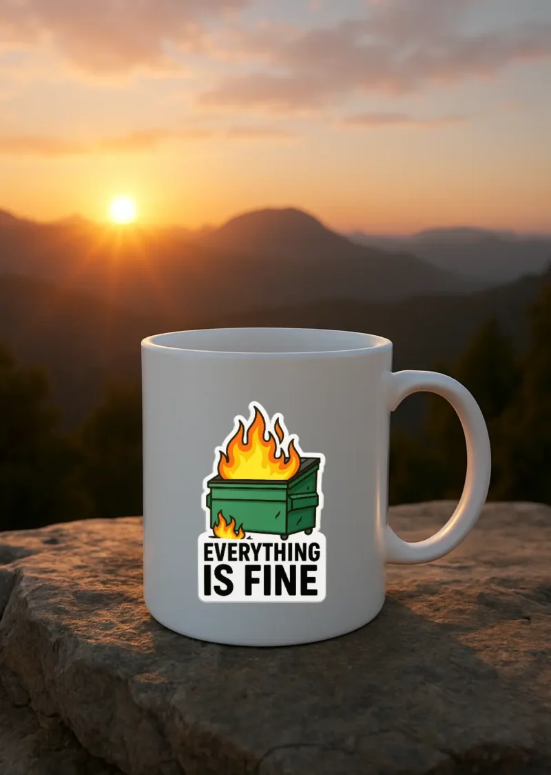 Funny novelty drinkware with a humorous design — prank gift mug or water bottle from TheOneAndOnly.ca