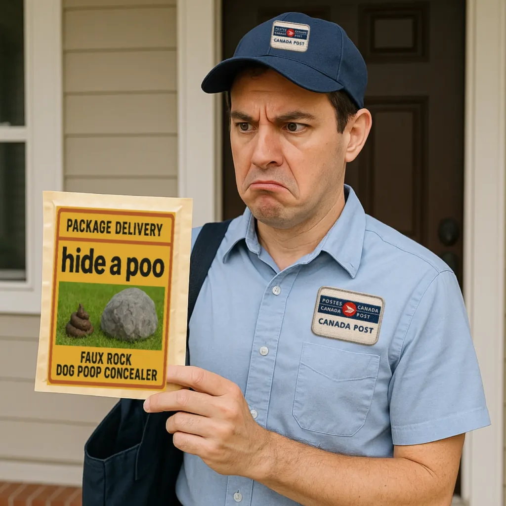 Hide a poo Mailman prank