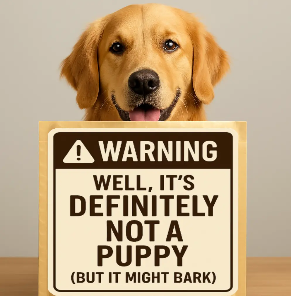 Definitely not a puppy