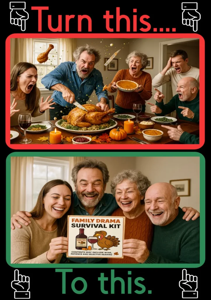 Turn this thanksgiving drama to this