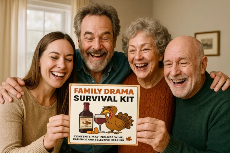 Family Drama Survival Kit Prank Gift. Funny Holiday Gag Mail from TheOneAndOnly.ca