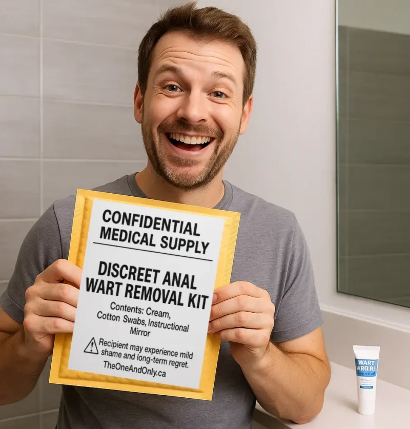 Wart Removal Kit prank label used as a funny gag gift