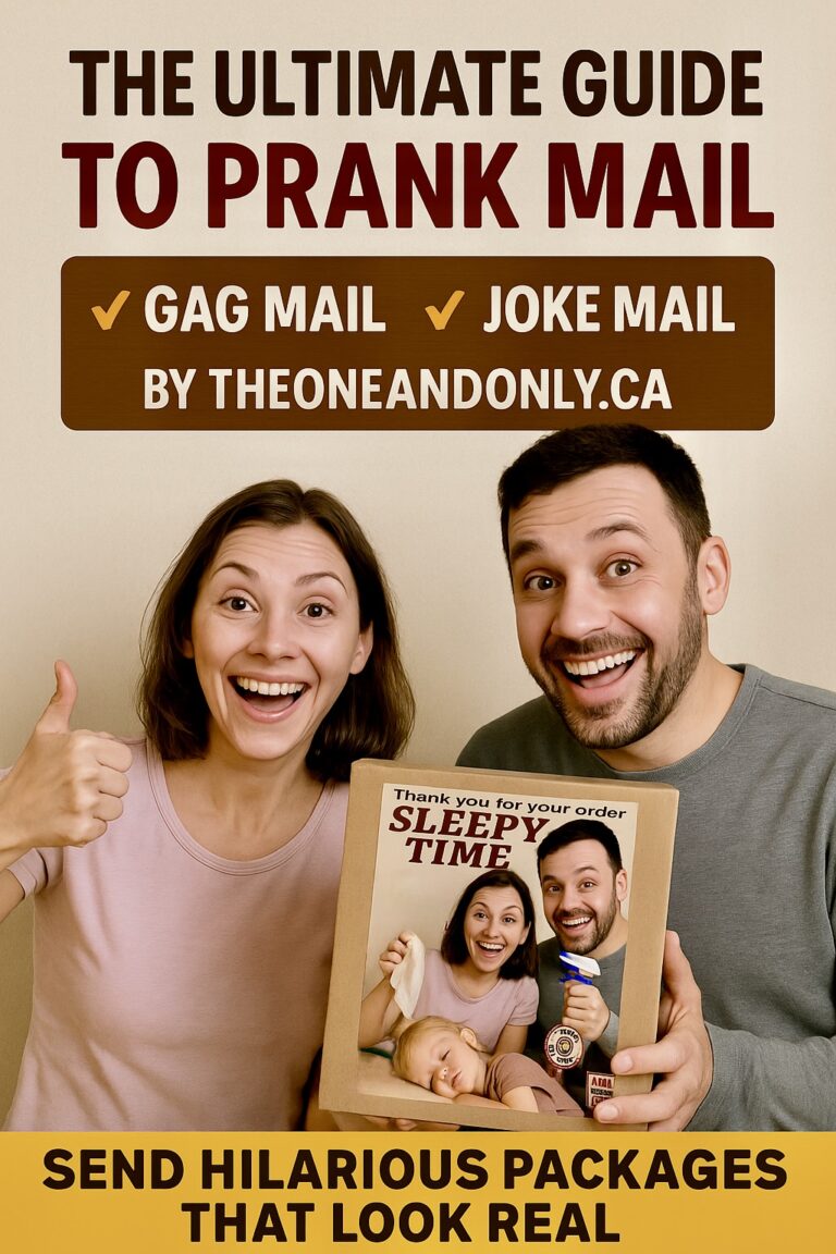 The Ultimate Guide to Prank Mail. Funny Gag Mail and Joke Packages by TheOneAndOnly.ca
