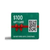 $100 Christmas Gift Card Prank. Fake Gift Card with QR Code for Digital Prank Download