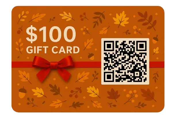 $100 Thanksgiving Gift Card Prank – Funny Digital QR Code Joke Card