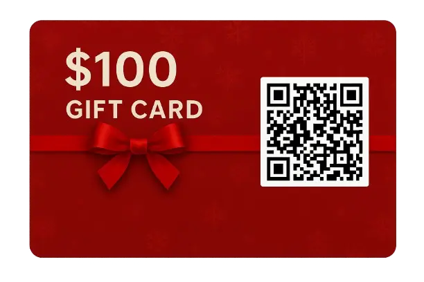 $100 Valentines Gift Card Prank with QR code – hilarious digital prank gift that blasts a loud surprise sound when scanned.