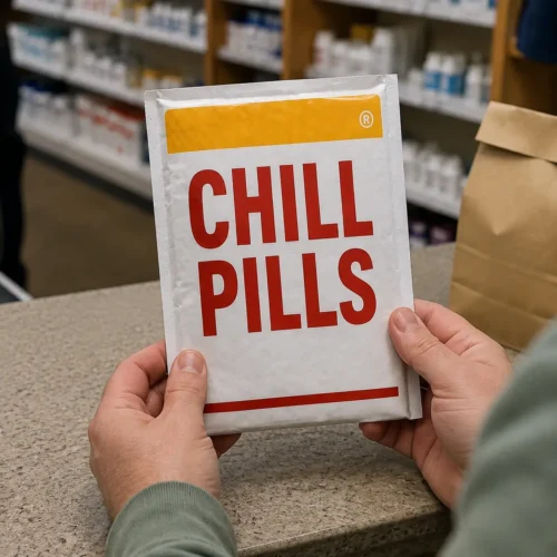Chill pill gag mail prank mail