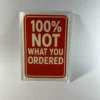 100 Percent Not What You Ordered prank mail gag gift novelty package