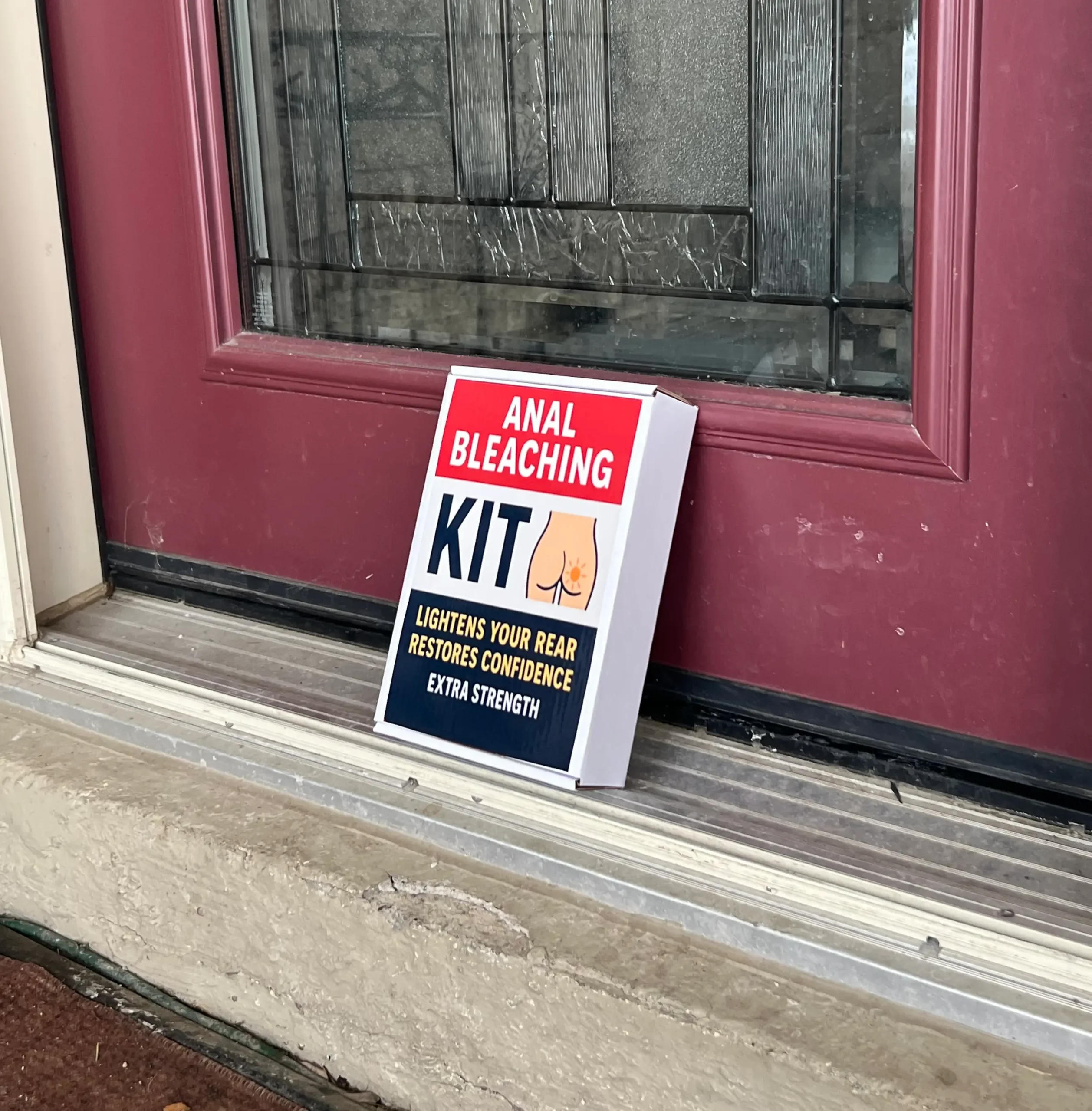 Anal Bleaching Kit prank mail package