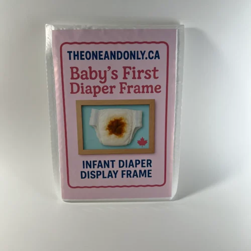 Baby's First Diaper Frame prank gift novelty gag package funny baby shower joke