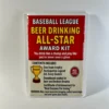 beer drinking all star award prank mail package funny baseball league gag gift box from theoneandonly.ca