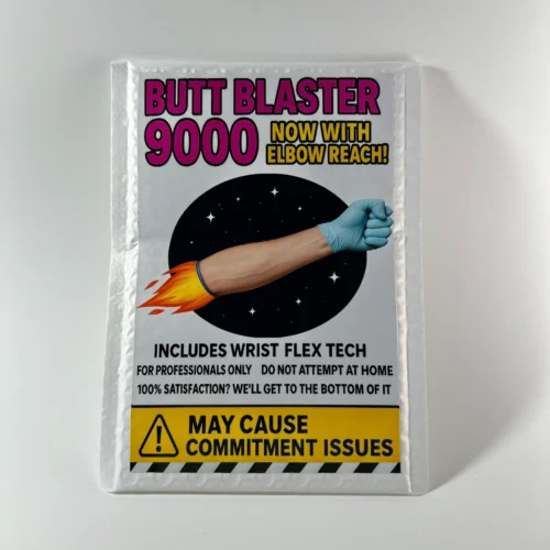Butt Blaster 9000 prank mail gag gift novelty package funny adult prank label