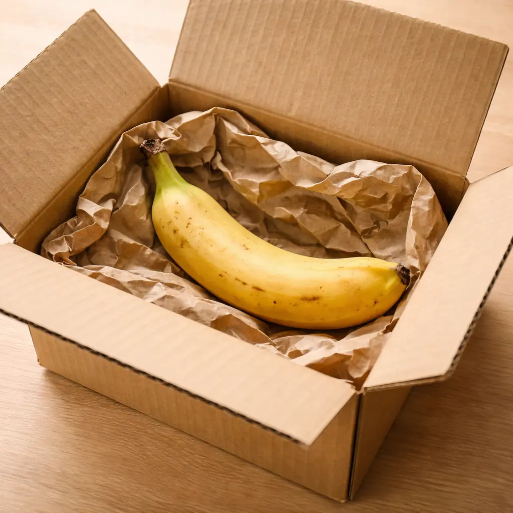 Can you mail a banana shipping box example