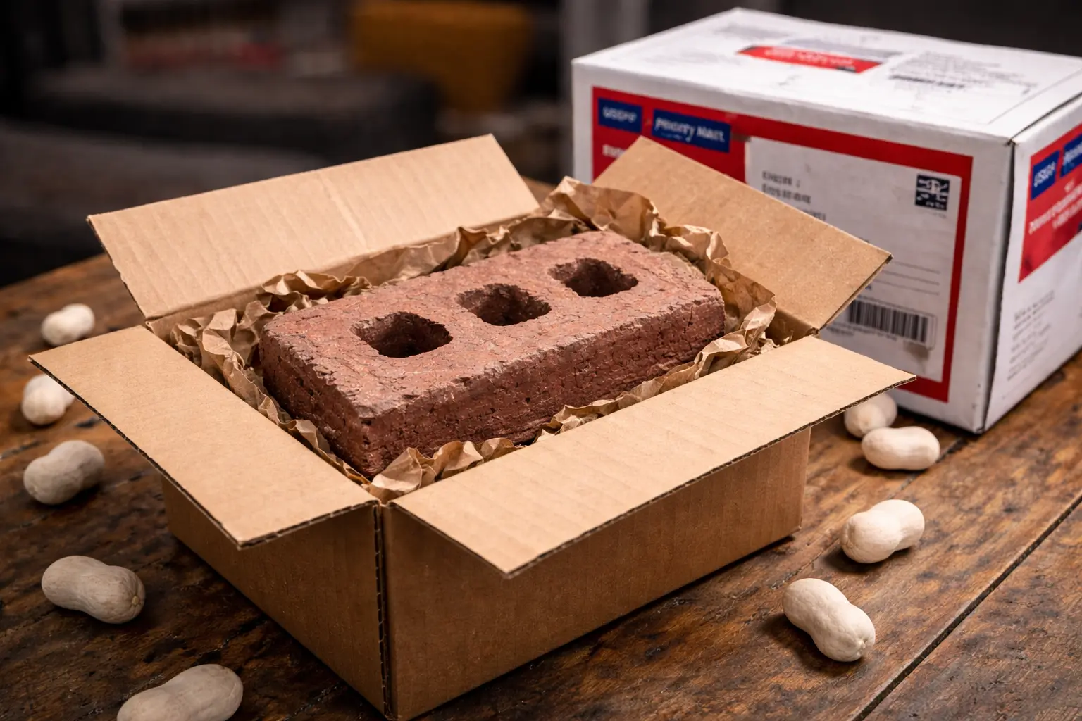 Can you mail a brick postal shipping example