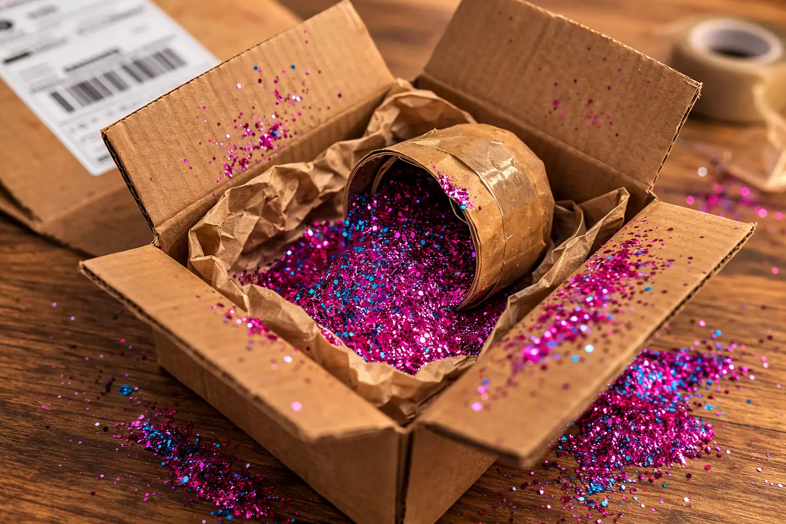 Can you mail a glitter bomb prank package