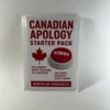 Canadian Apology Starter Pack prank mail gag gift novelty package with sorry button