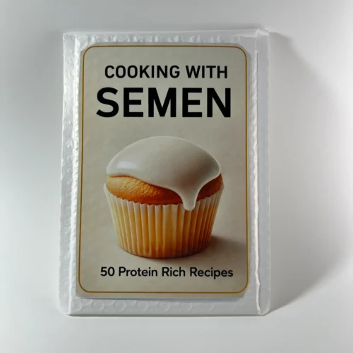 Cooking with semen prank mail gag gift novelty cookbook label