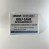 Golf Game Intervention Kit prank mail gag gift novelty label