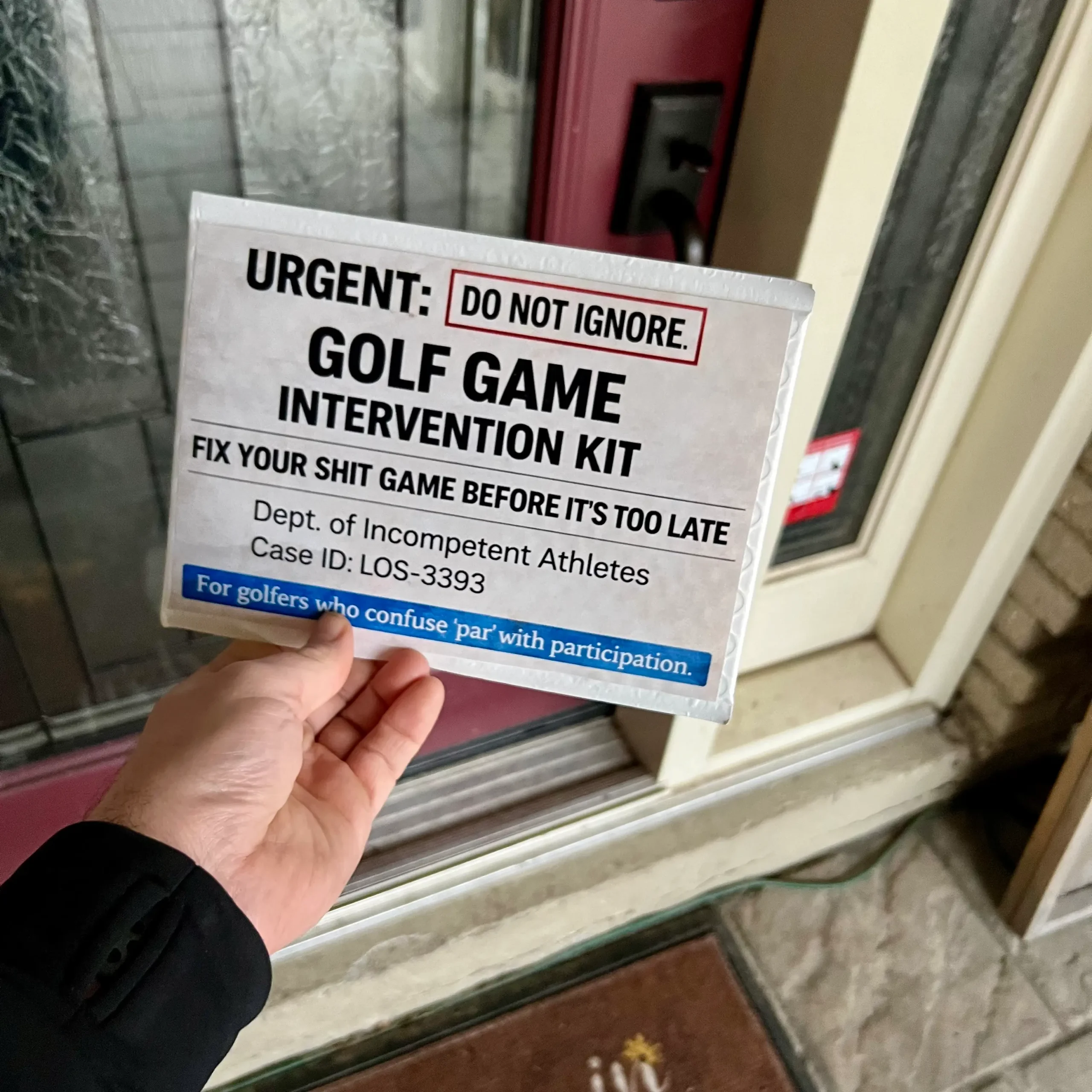 Golf Game Intervention Kit gag gift
