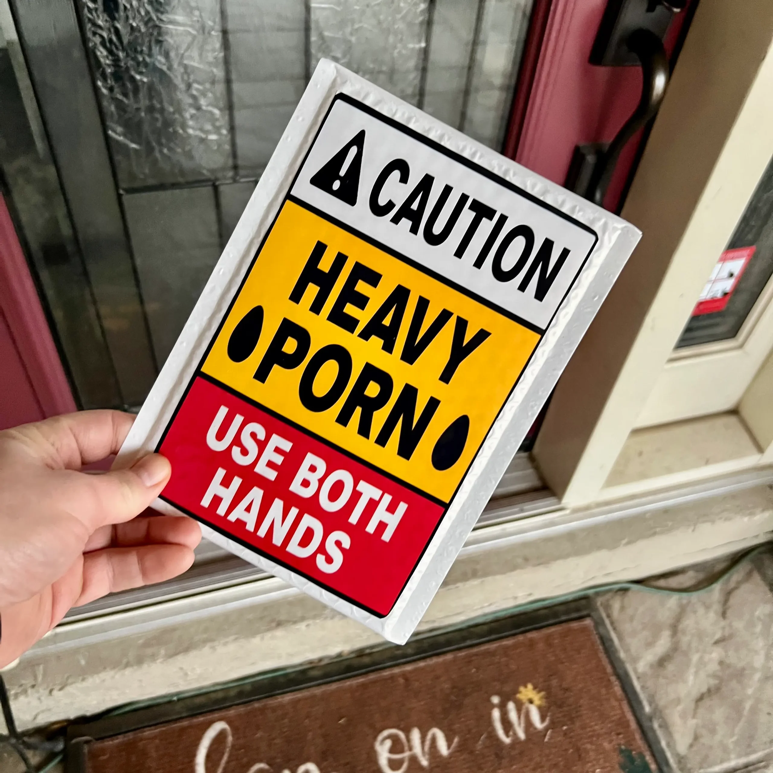 Heavy porn prank envelope