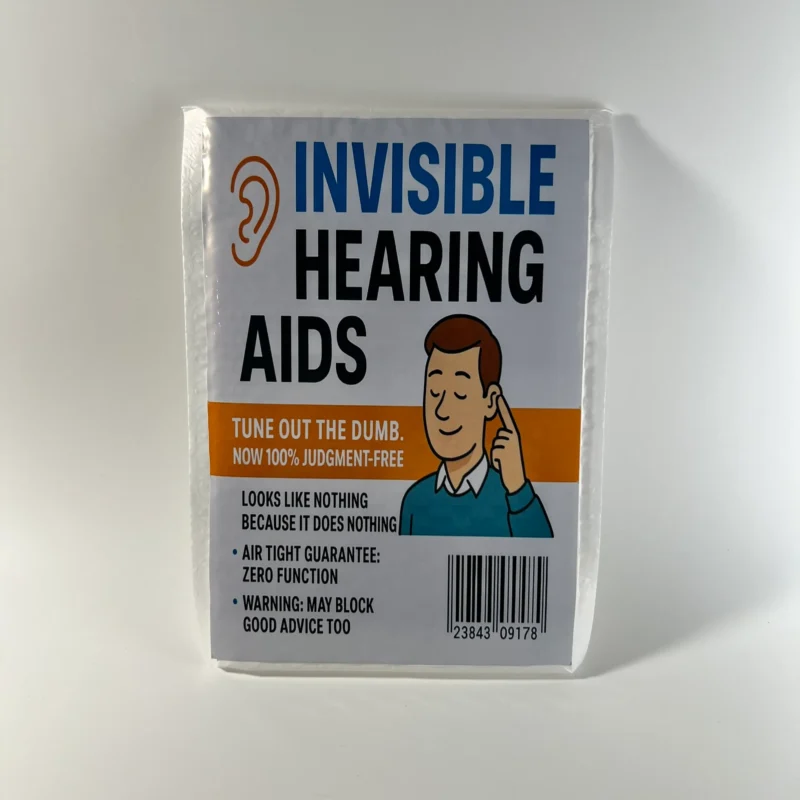 Invisible Hearing Aids prank mail gag gift novelty package