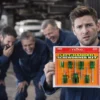 left handed screwdriver prank reaction mechanic holding fake tool kit coworkers laughing prank mail canada usa