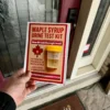maple syrup urine test kit prank mail label funny gag package delivered canada usa canadian joke prank gift