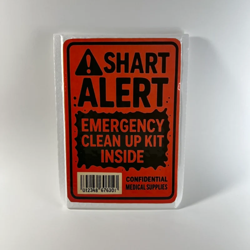Shart Alert Emergency Clean Up Kit prank mail gag gift novelty package