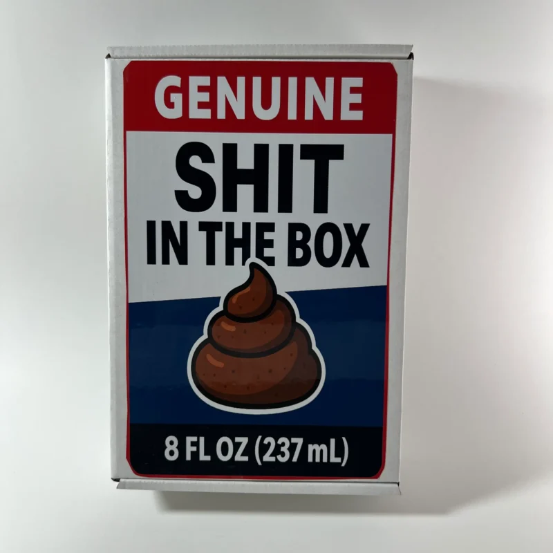 Shit in the Box prank mail gag gift novelty package funny poop box prank